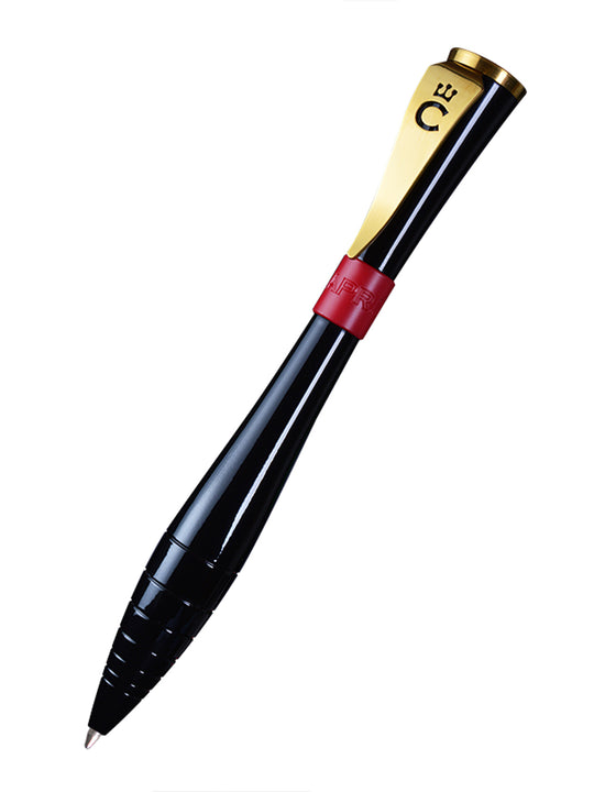 Grand Conqueror Ebony Black and Gold with Scarlet Ring